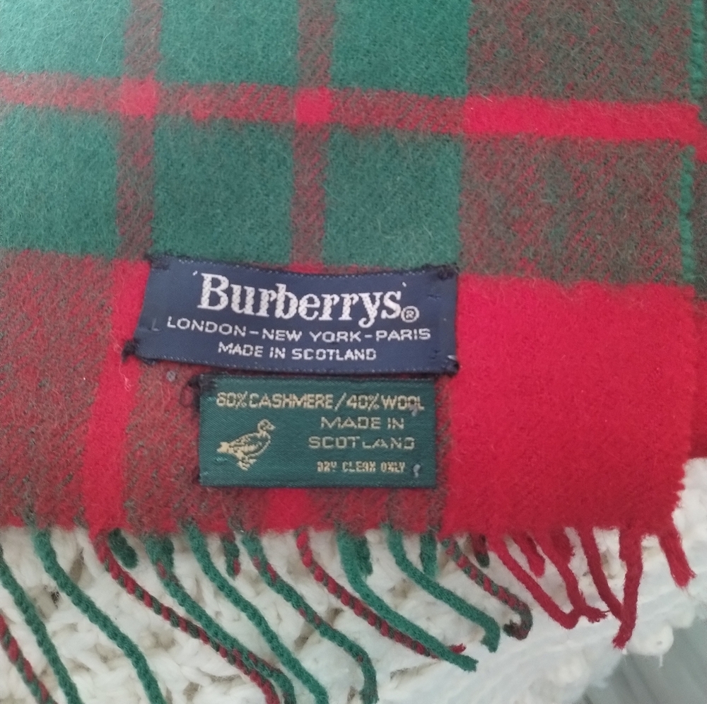 Burberrys Scarf...plaid cashmere and wool